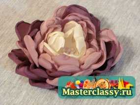 Украшения ручной работы. Брошь - пион. Мастер класс с фото