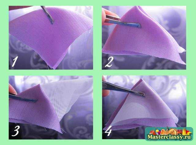 Техника канзаши. Прихват для штор Мастер класс