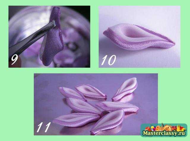 Техника канзаши. Прихват для штор Мастер класс