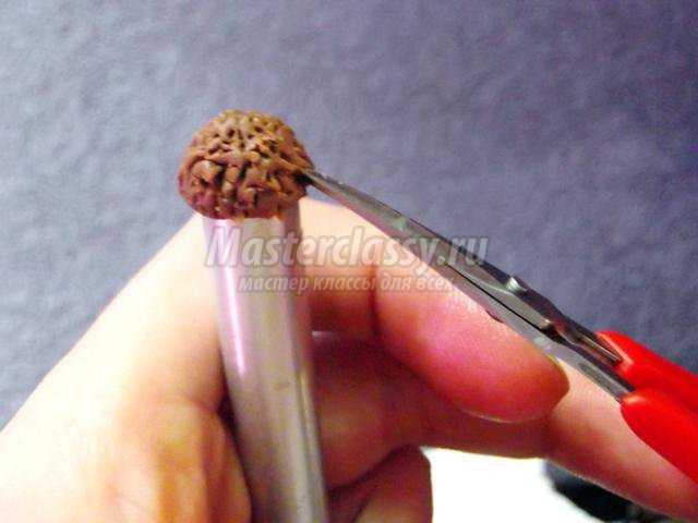 браслет из глины желуди
