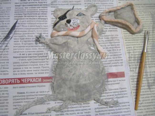 Картина из соленого теста мышь Картина из соленого теста мышь