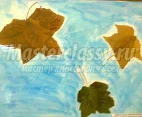 Аппликация из осенних листьев. Бабочки. Мастер-класс с пошаговыми фото