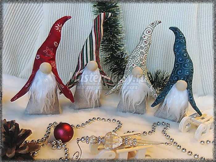 Гномики к Рождеству. Текстильные игрушки или декор к празднику Гномики к Рождеству. Текстильные игрушки или декор к празднику