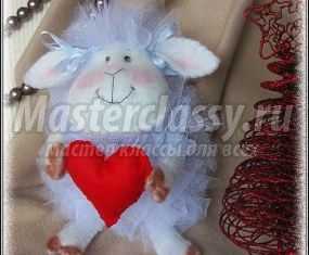 Овечка своими руками из фатина. Мастер класс