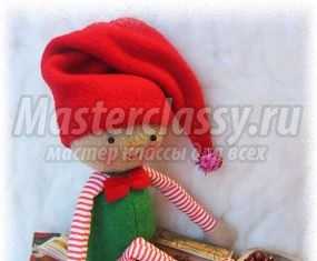 Помощник Санта Клауса. Мастер класс с пошаговыми фото