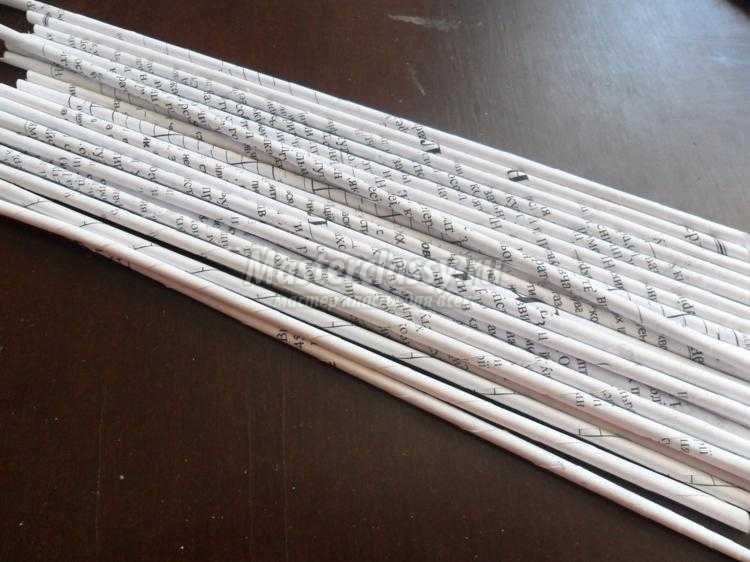 конфетница из газетных трубочек конфетница из газетных трубочек