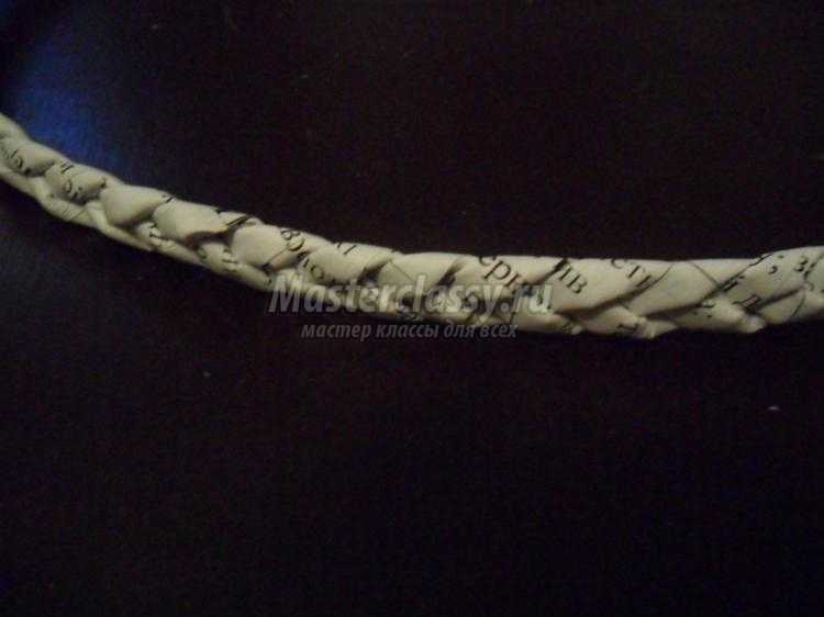 конфетница из газетных трубочек конфетница из газетных трубочек