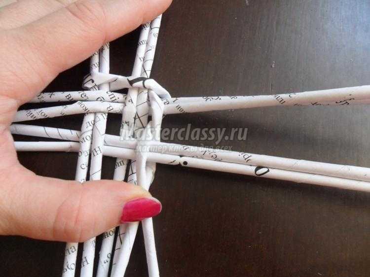 конфетница из газетных трубочек конфетница из газетных трубочек