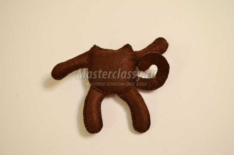 поделки из фетра. Обезьянка поделки из фетра. Обезьянка