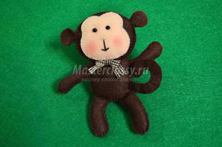 поделки из фетра. Обезьянка поделки из фетра. Обезьянка