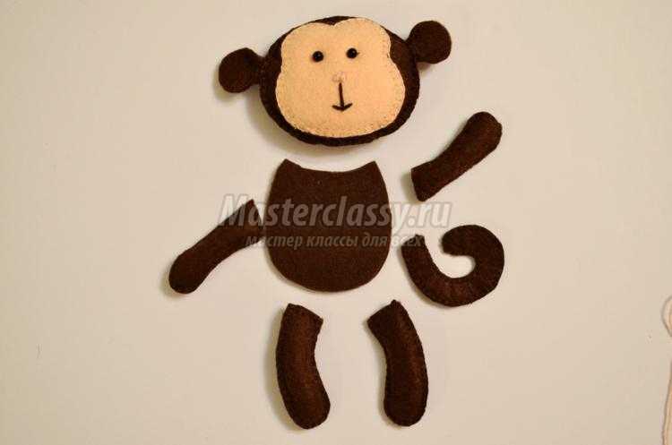 поделки из фетра. Обезьянка поделки из фетра. Обезьянка
