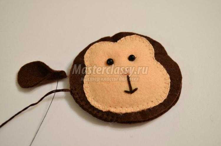 поделки из фетра. Обезьянка поделки из фетра. Обезьянка