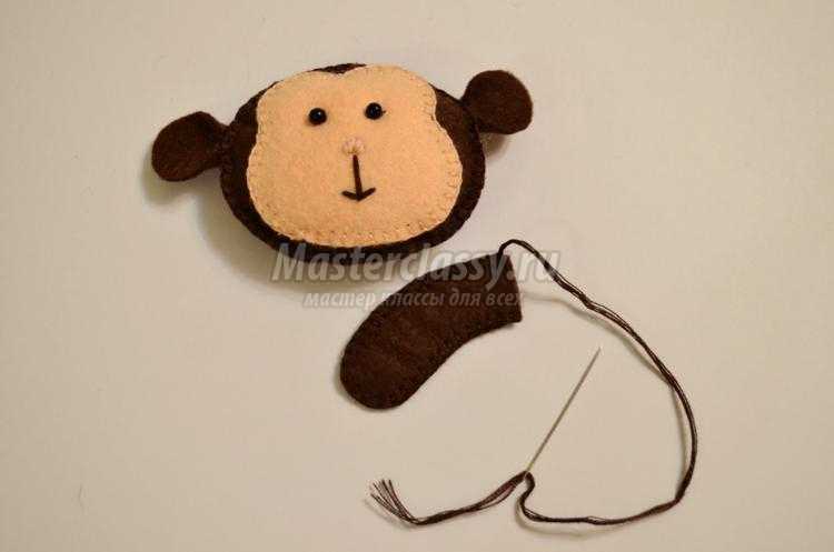 поделки из фетра. Обезьянка поделки из фетра. Обезьянка