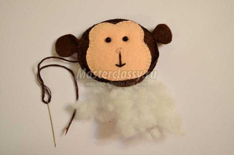 поделки из фетра. Обезьянка поделки из фетра. Обезьянка