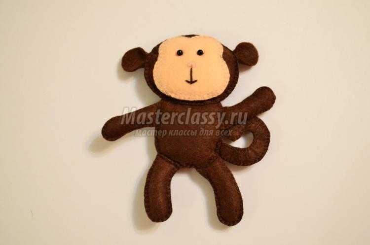 поделки из фетра. Обезьянка поделки из фетра. Обезьянка