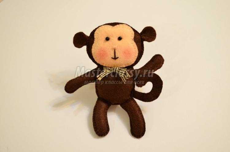 поделки из фетра. Обезьянка поделки из фетра. Обезьянка