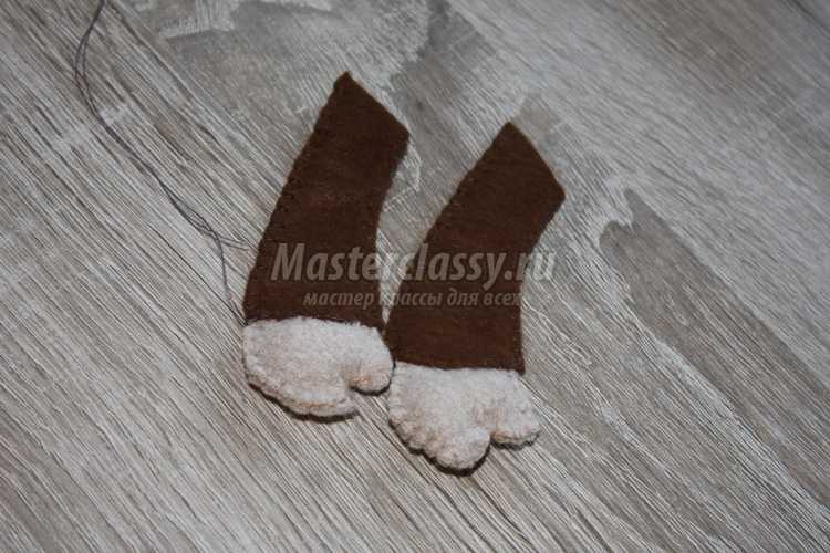 Обезьянка из фетра с бананом Обезьянка из фетра с бананом