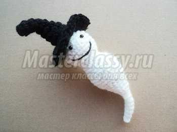 Поделка на Хэллоуин. Привидение крючком. Мастер-класс с фото